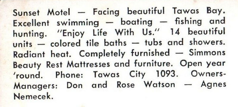 Sunset Motel - Vintage Postcard (newer photo)